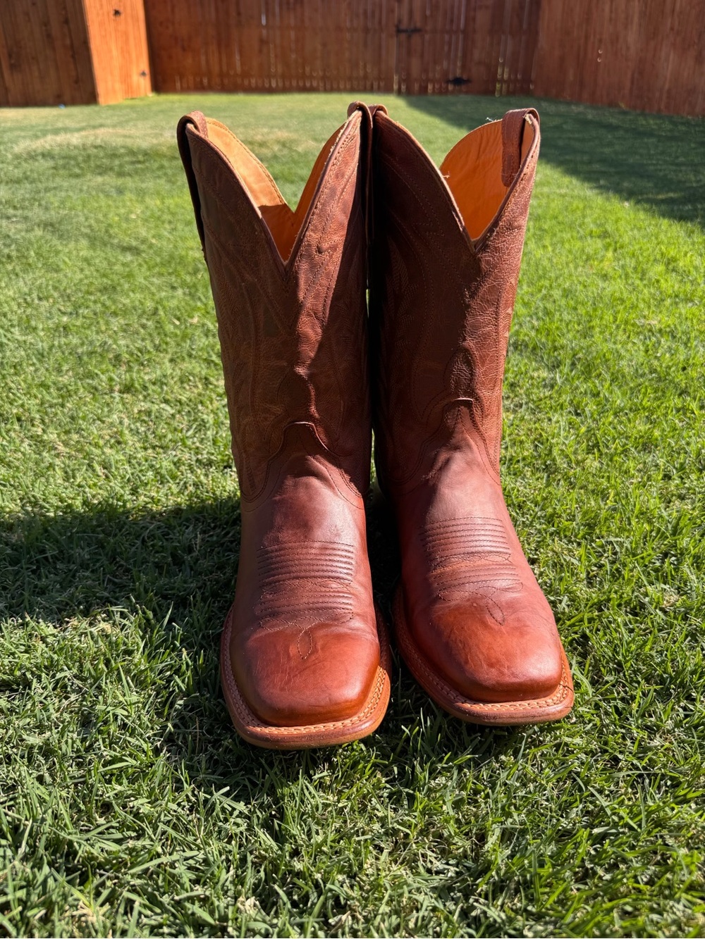 Tecovas “The Doc” Brown Goat Leather Western Boots for Men